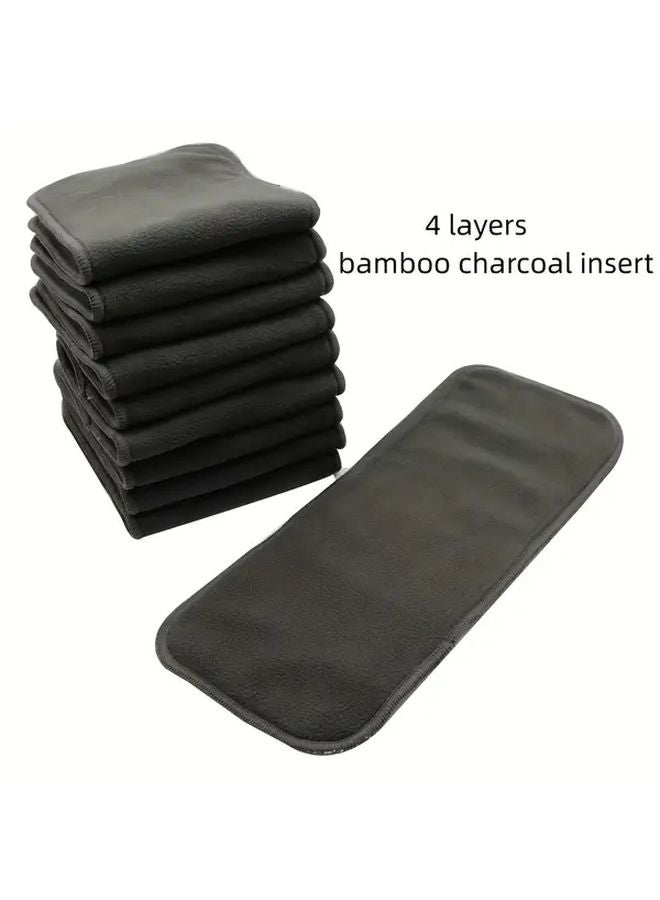 إدراج الفحم البامبو القابل لإعادة الاستخدام لحفاضات الأطفال القماشية 1 قطعة - Image 1